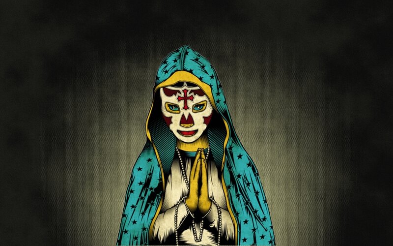 luchador virgin mary