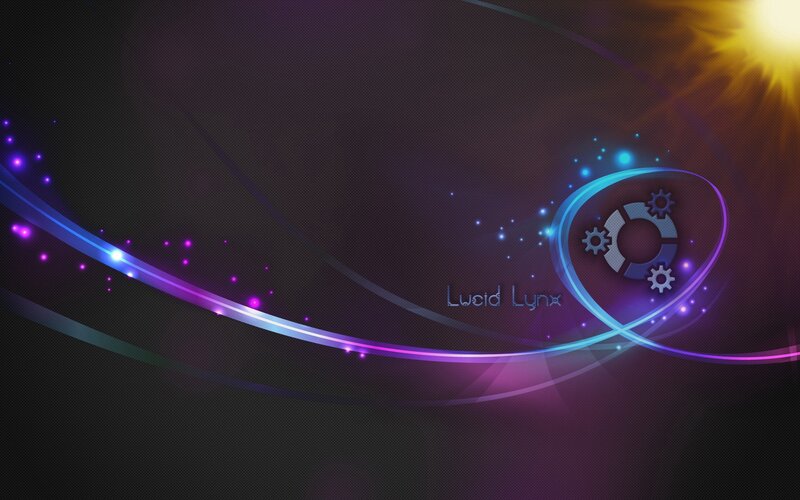 Lucid Lynx logo wallpaper