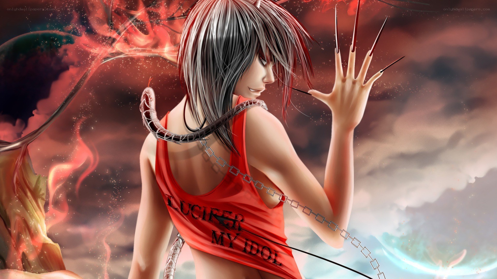 Lucifer idol anime character