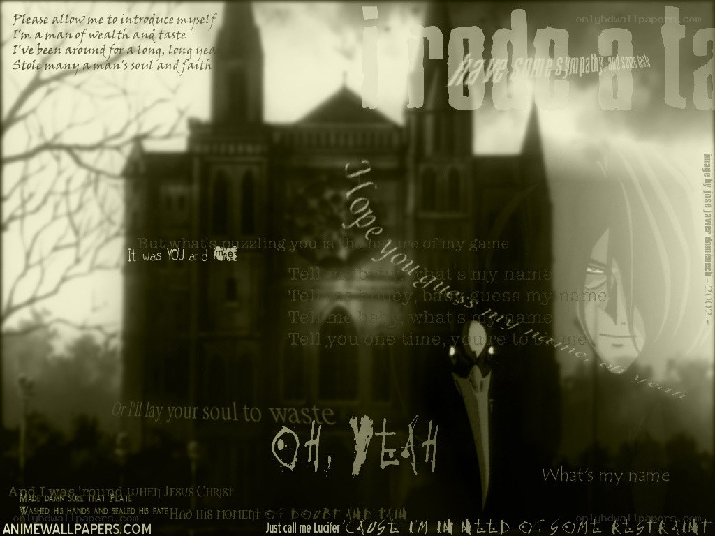 Lucifer-themed anime wallpaper