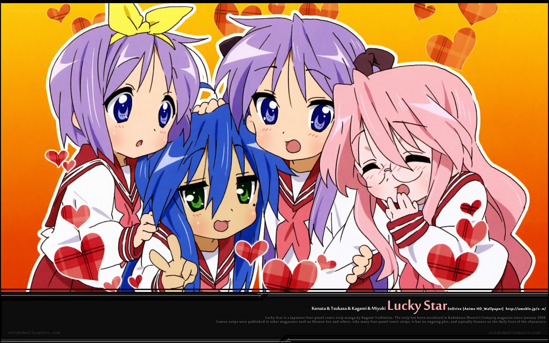 Lucky Star anime characters