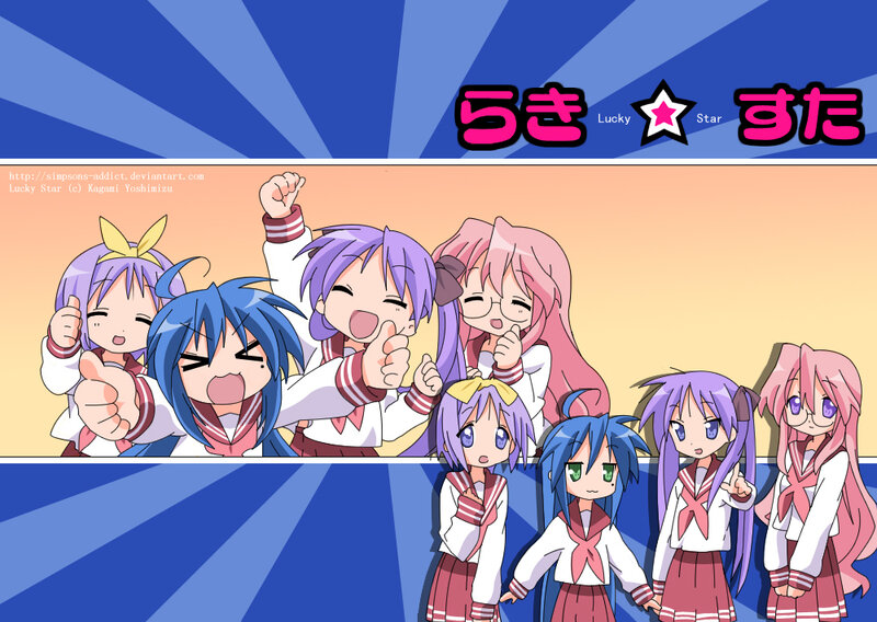 Lucky Star anime characters