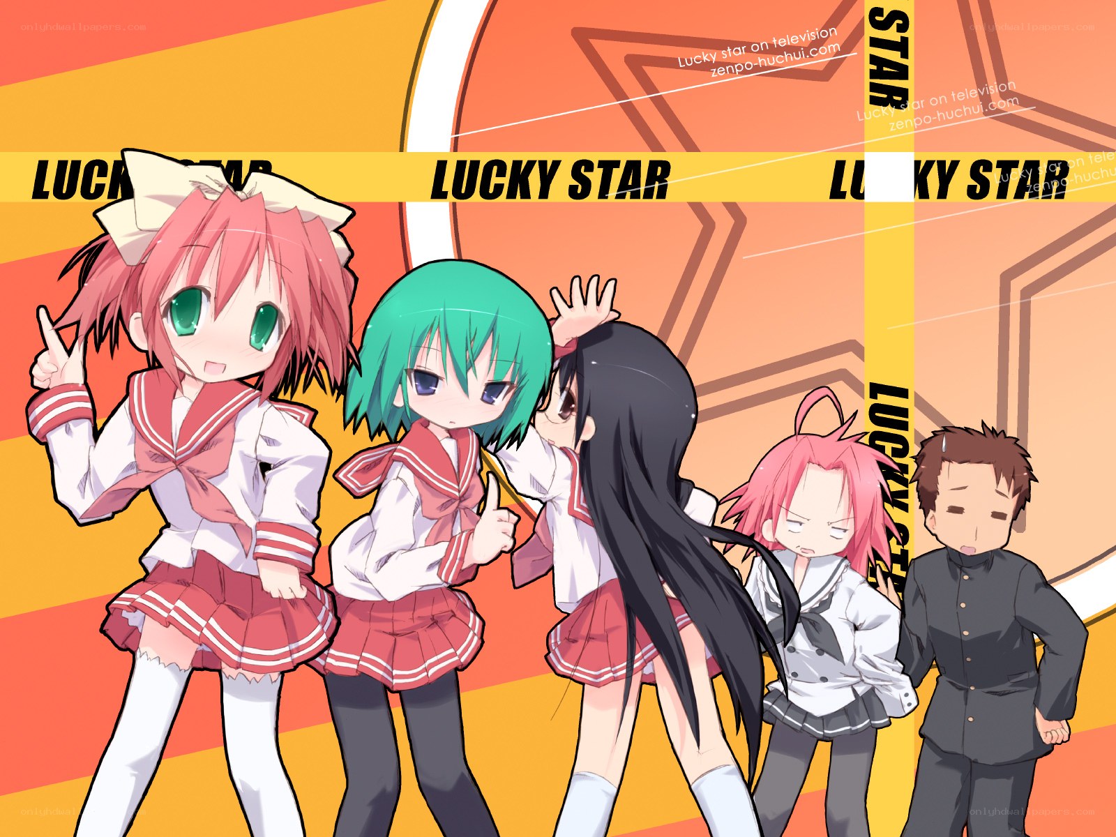 Lucky Star anime characters