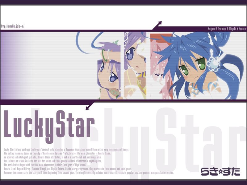 Lucky Star anime promotional art