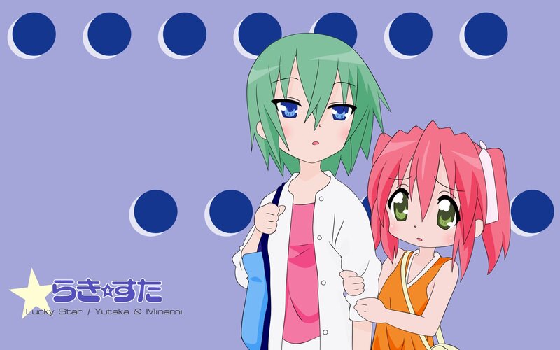 Lucky Star characters Yutaka and Minami