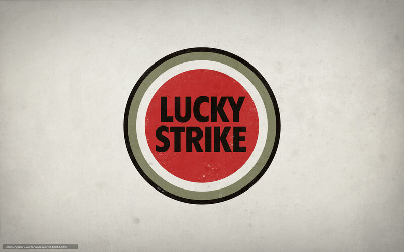 Lucky Strike logo on textured background