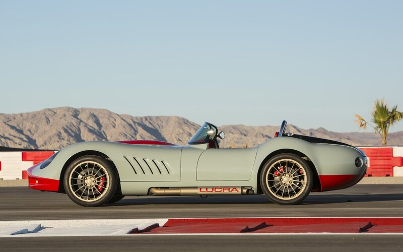 Lucra sports car on track