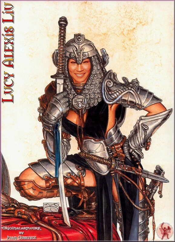 Lucy Alexis Liv warrior art