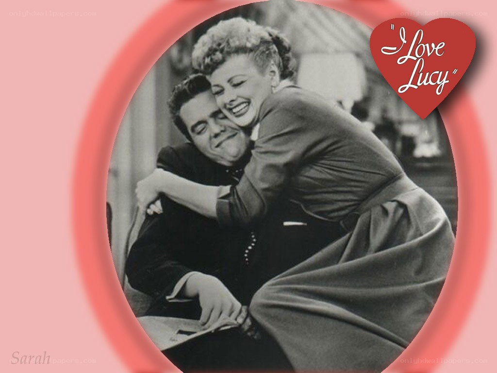 Lucy and Desi Hug