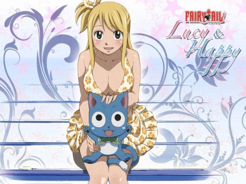 Lucy and Happy from Fairy Tail