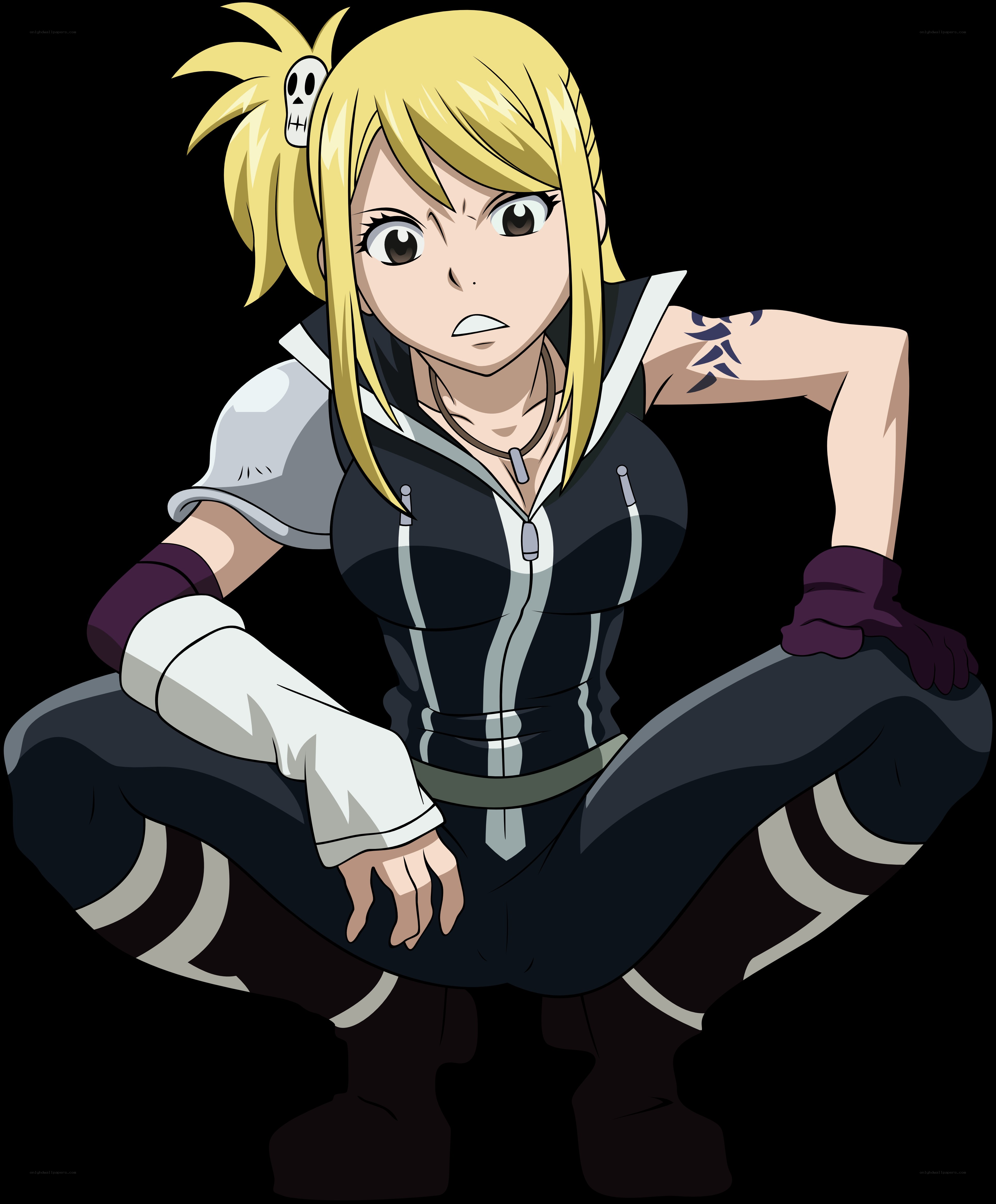 Lucy Heartfilia in action pose