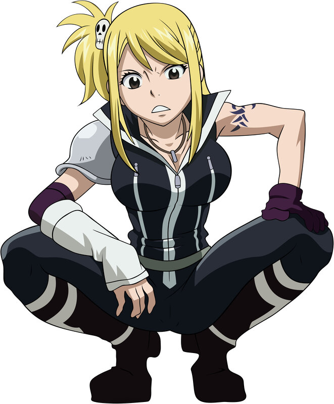 Lucy Heartfilia in battle stance