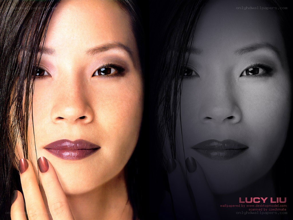 Lucy Liu portrait split