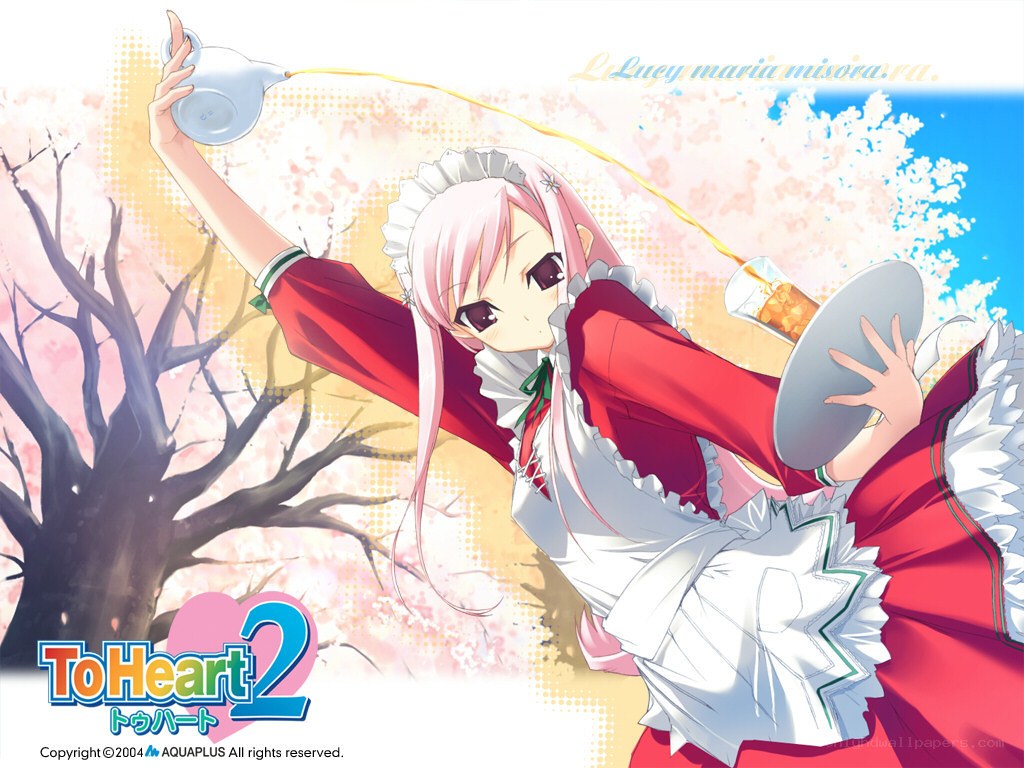 Lucy Maria Misora pouring tea