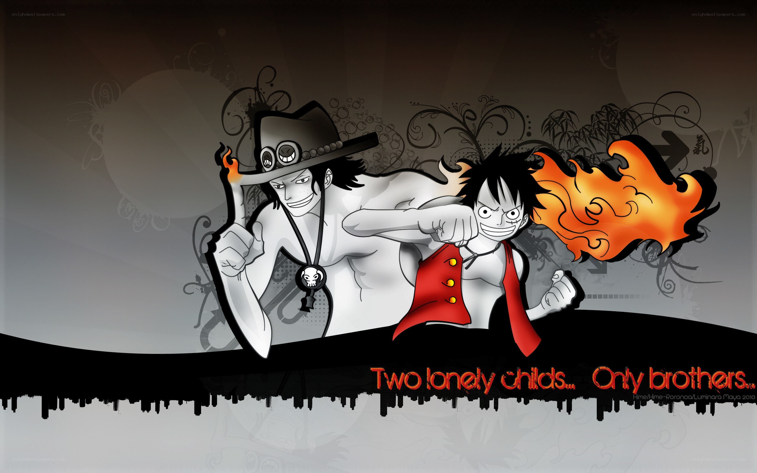 Luffy and Ace brothers