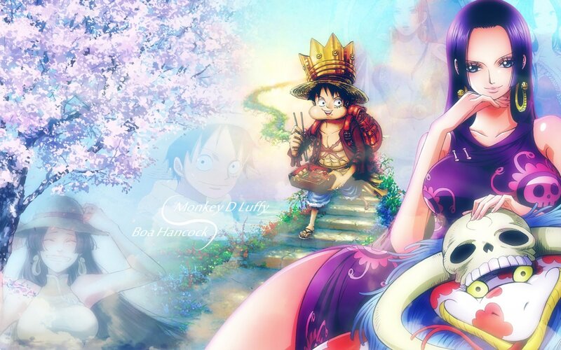 Luffy and Boa Hancock