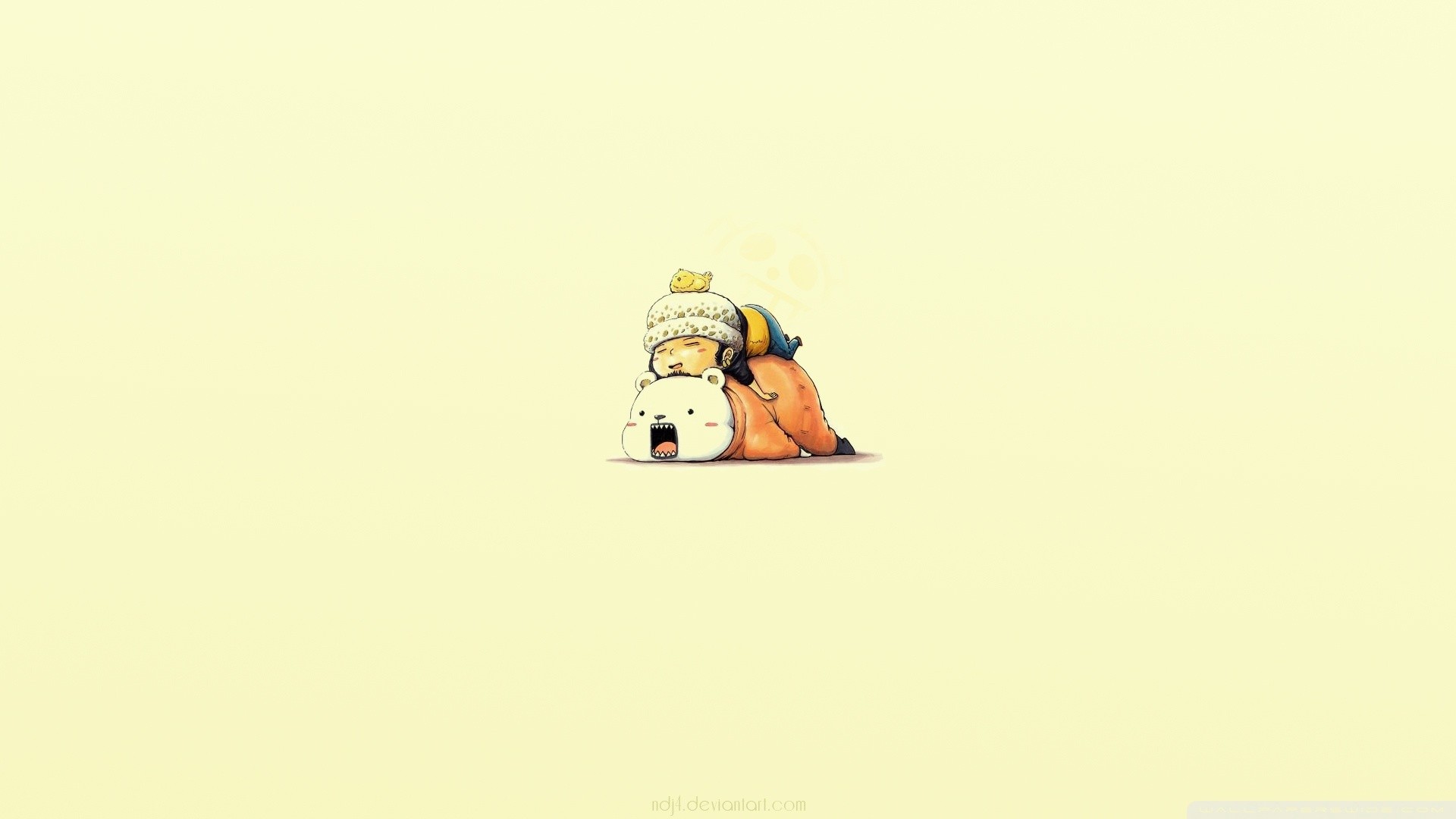 Luffy and Chopper resting