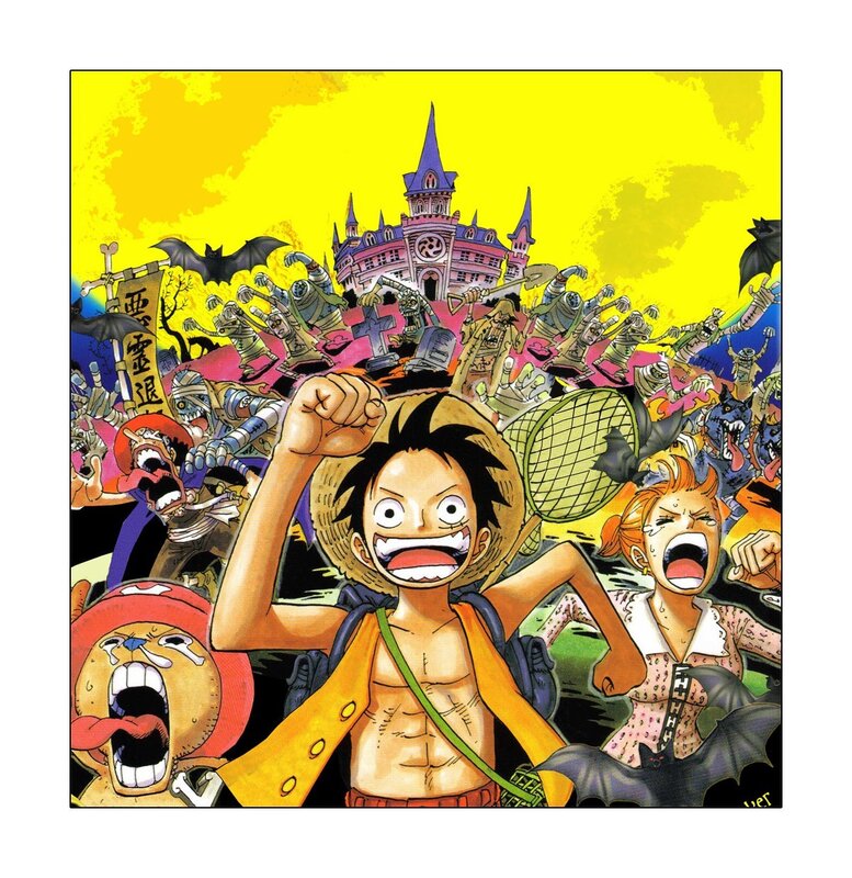 Luffy and Crew in Battle