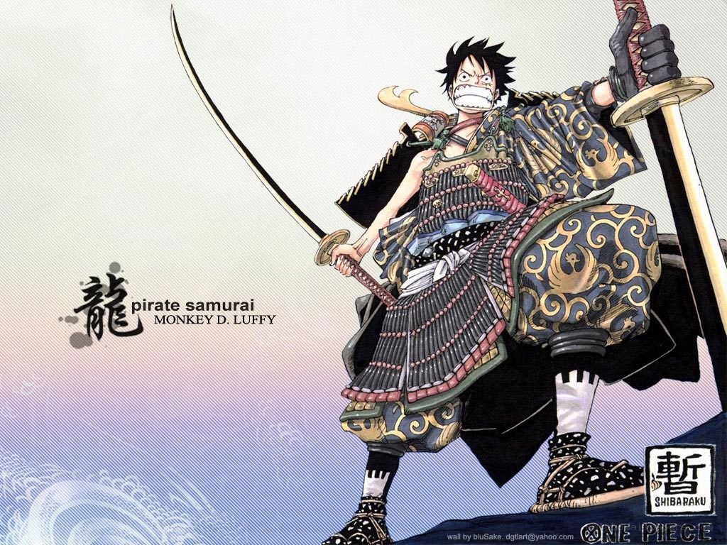 Luffy as pirate samurai