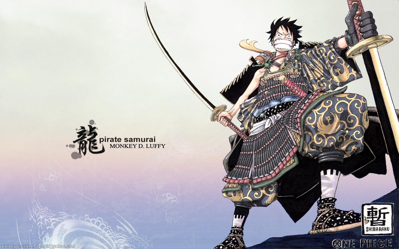 Luffy as pirate samurai
