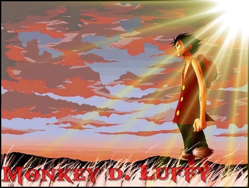 Luffy at sunset