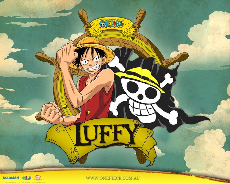 Luffy at the Ship's Wheel