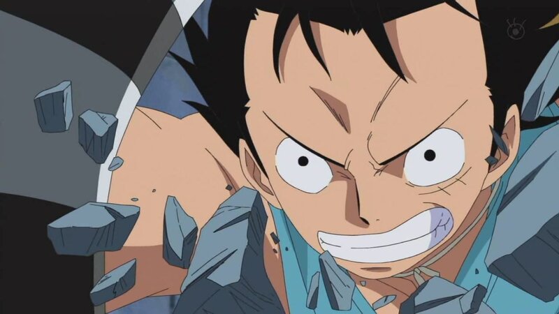 Luffy Breaking Through Wall