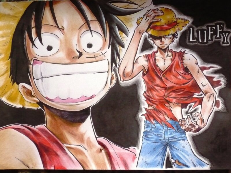 Luffy character art
