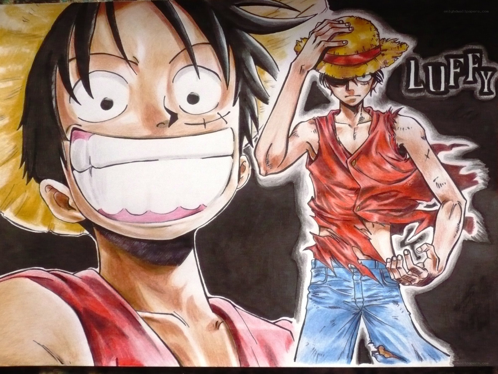 Luffy character art