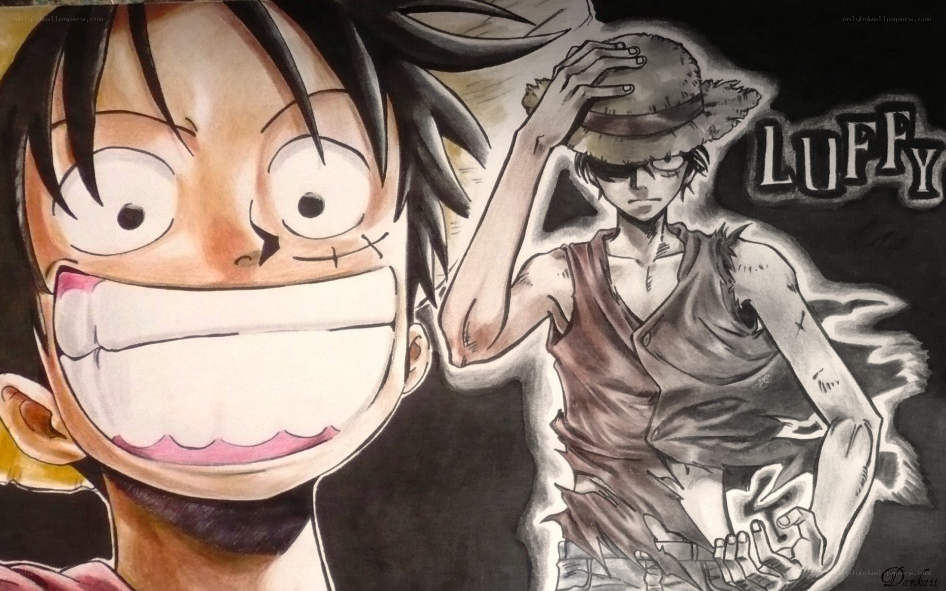 Luffy character art