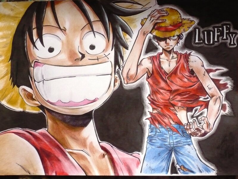 Luffy character art