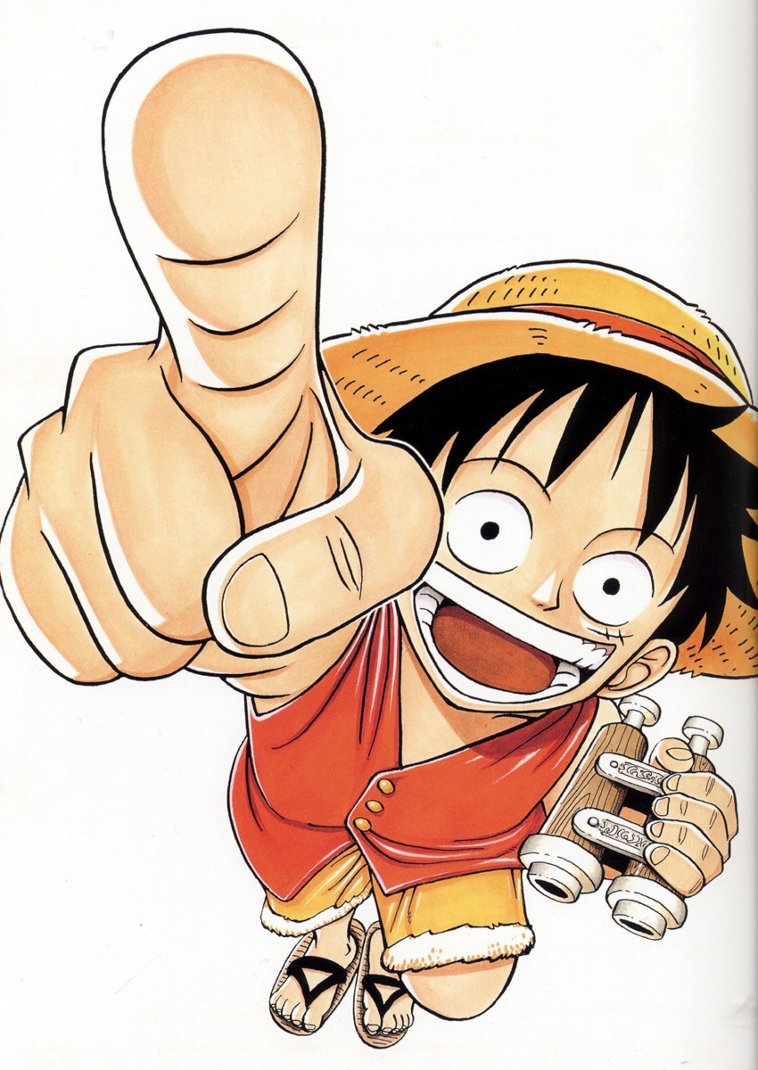 Luffy giving a thumbs-up