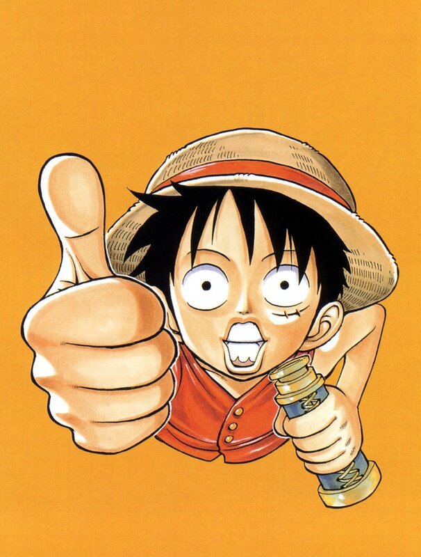 Luffy giving a thumbs up