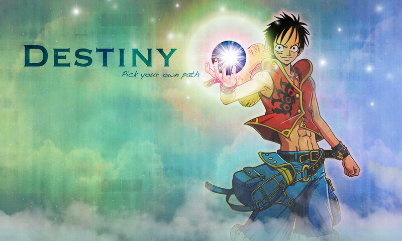 Luffy Holding a Glowing Orb