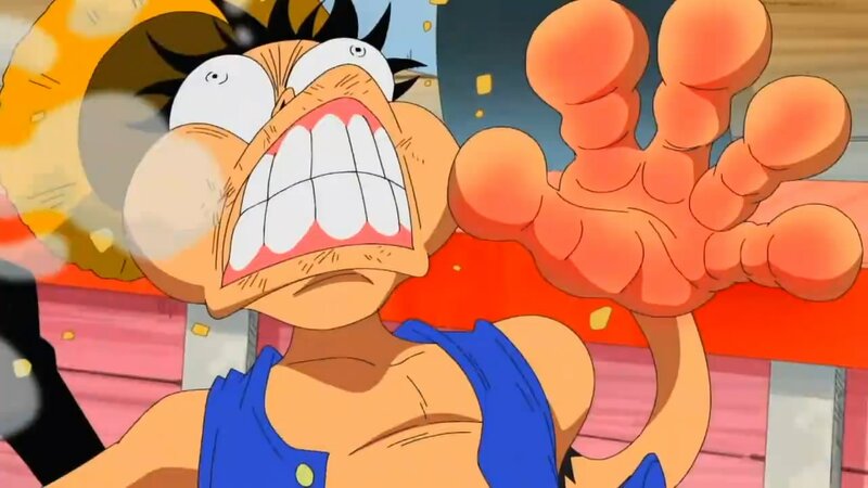 Luffy in a rage