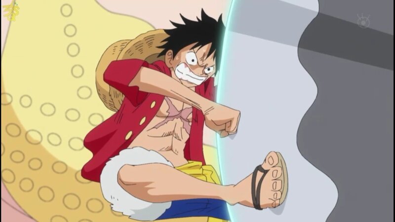 Luffy in action