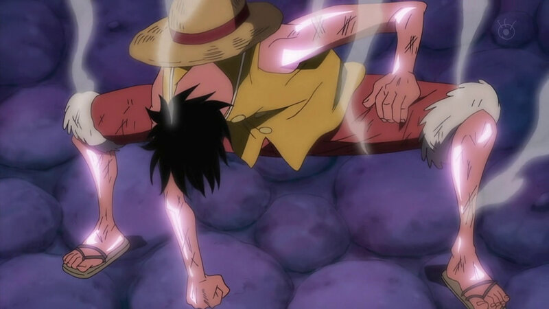 Luffy in battle stance
