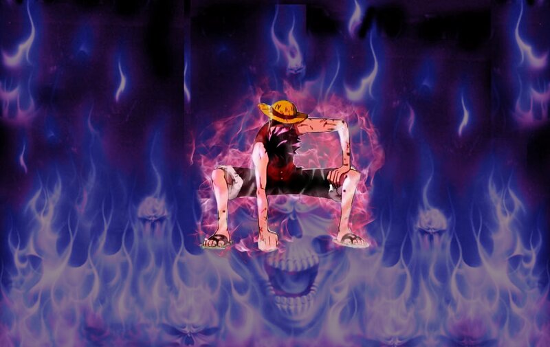 Luffy in Flames
