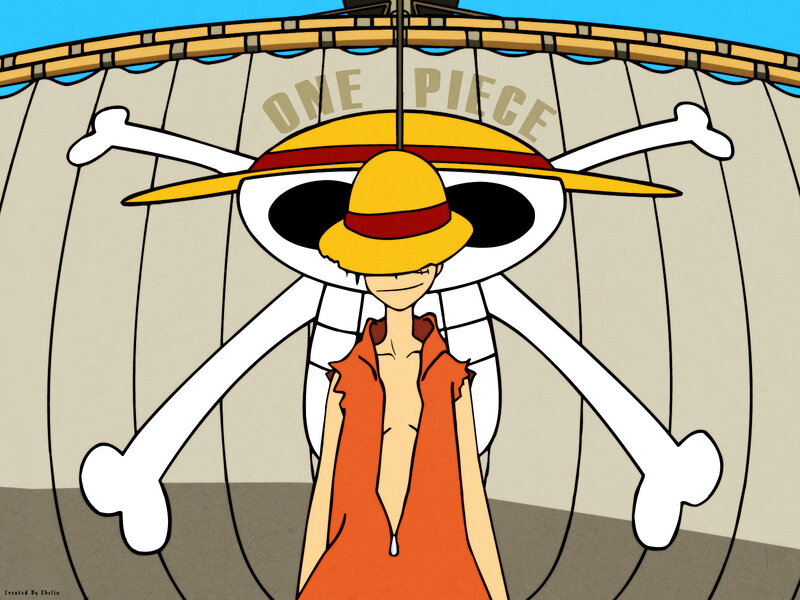 Luffy in Front of Ship