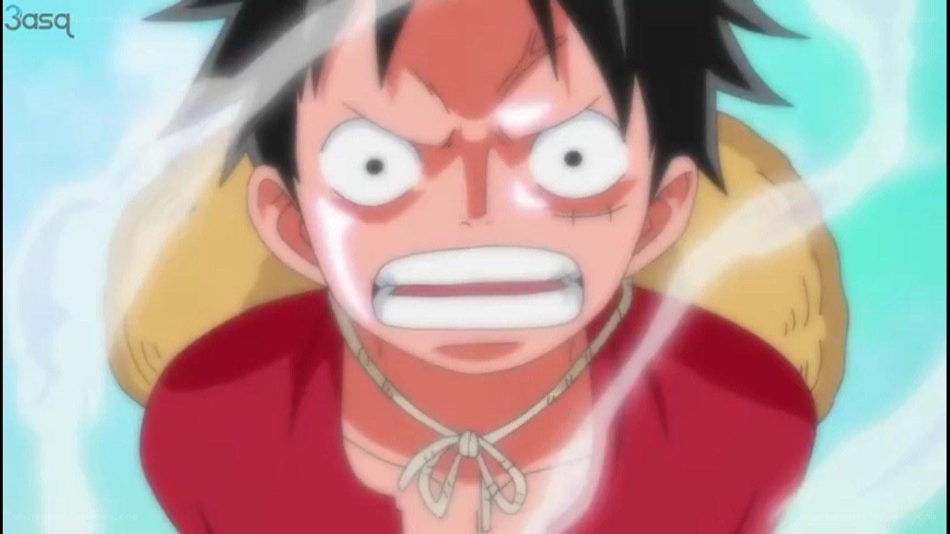 Luffy in intense battle