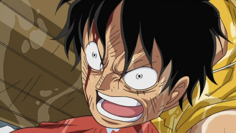 Luffy in intense pain