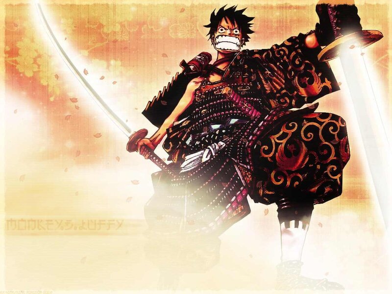 Luffy in samurai armor