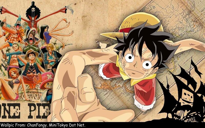 Luffy on a Map — Brown