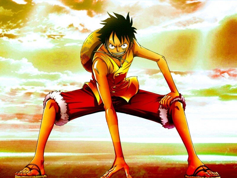 Luffy on the beach