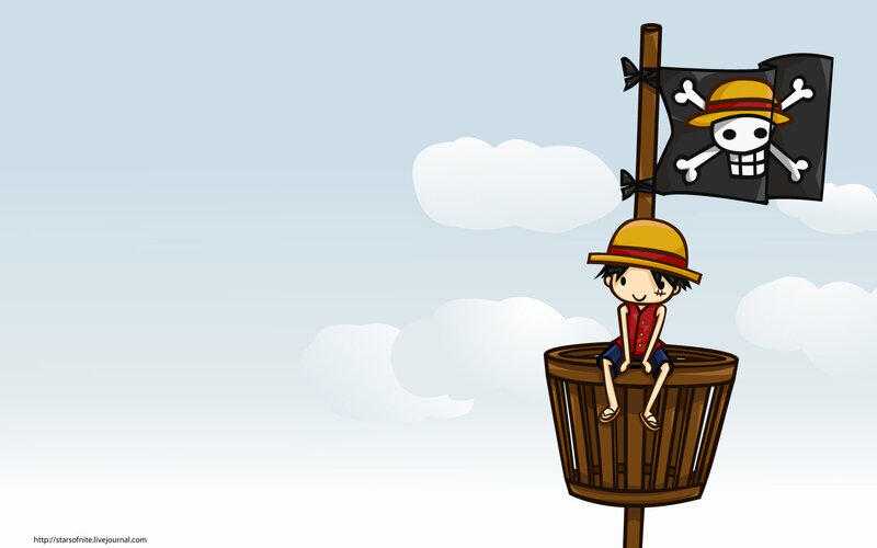 Luffy on the ship's crow's nest