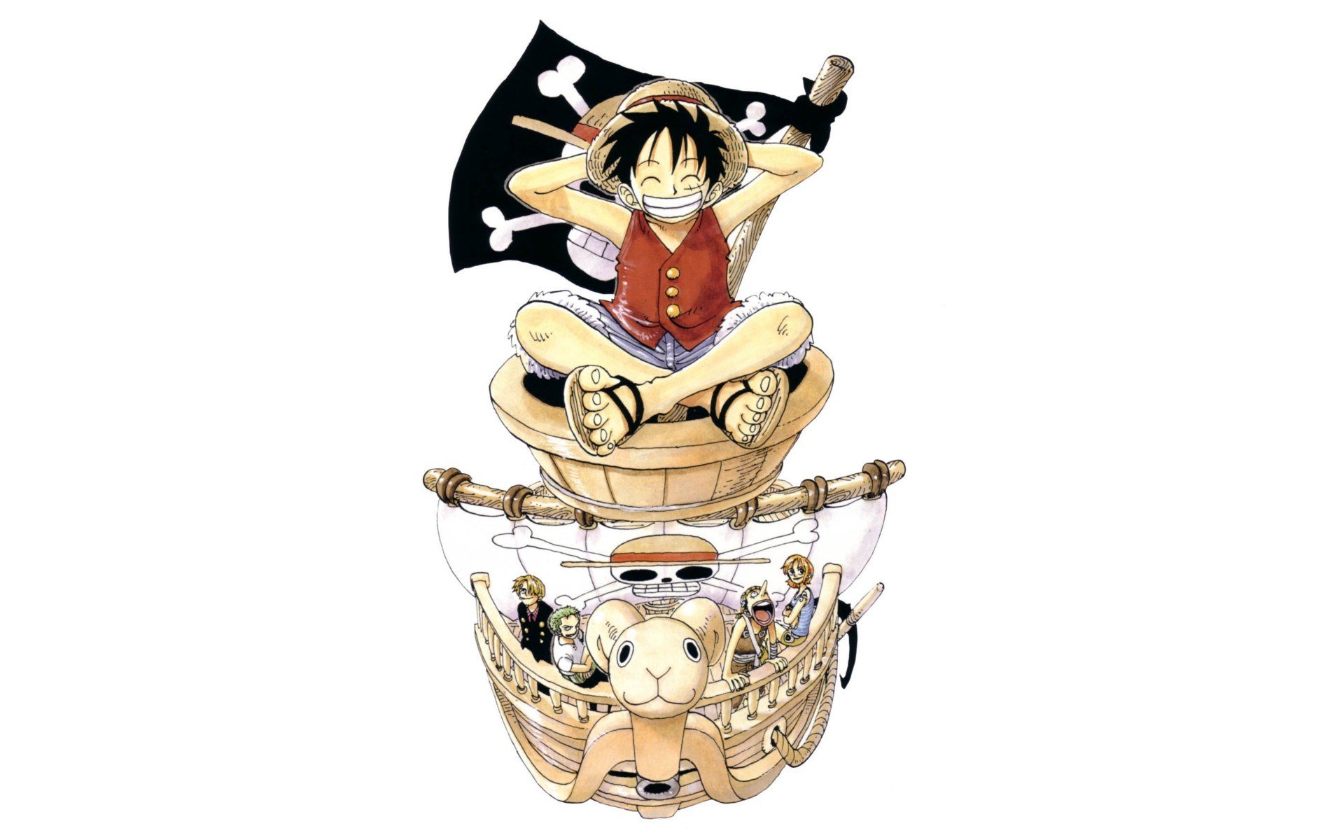 Luffy on the Thousand Sunny