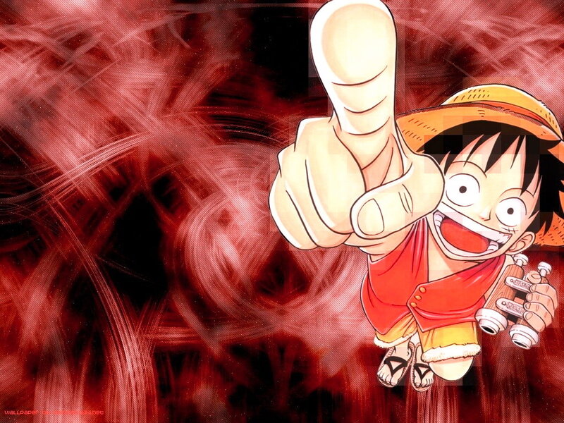 Luffy pointing forward