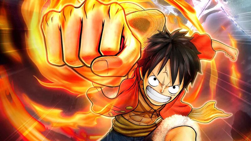 Luffy Punching Forward — Orange