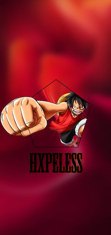 Luffy Punching Forward — Red