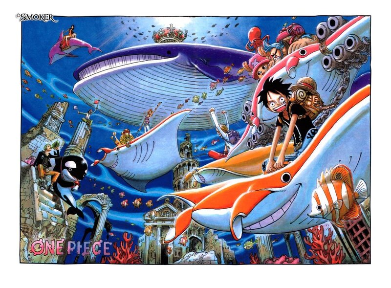 Luffy Riding Whale